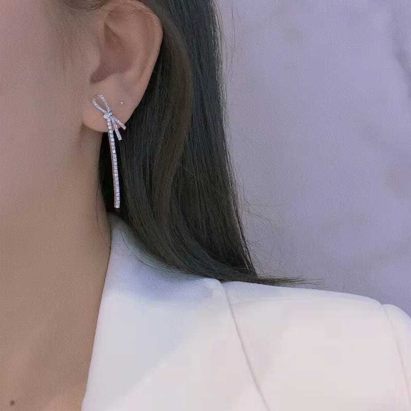 14k Gold 0.86 Ct Natural H Diamond Earrings - 7