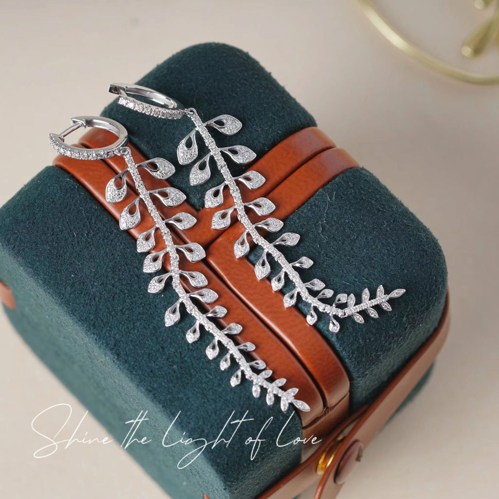 14k Gold 0.7 Ct Natural H Diamond Earrings - 5