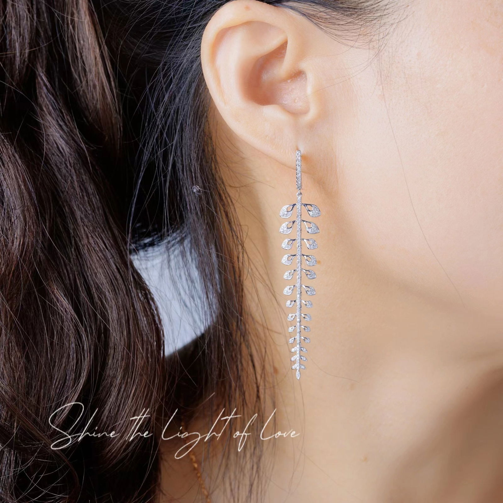 14k Gold 0.7 Ct Natural H Diamond Earrings - 8