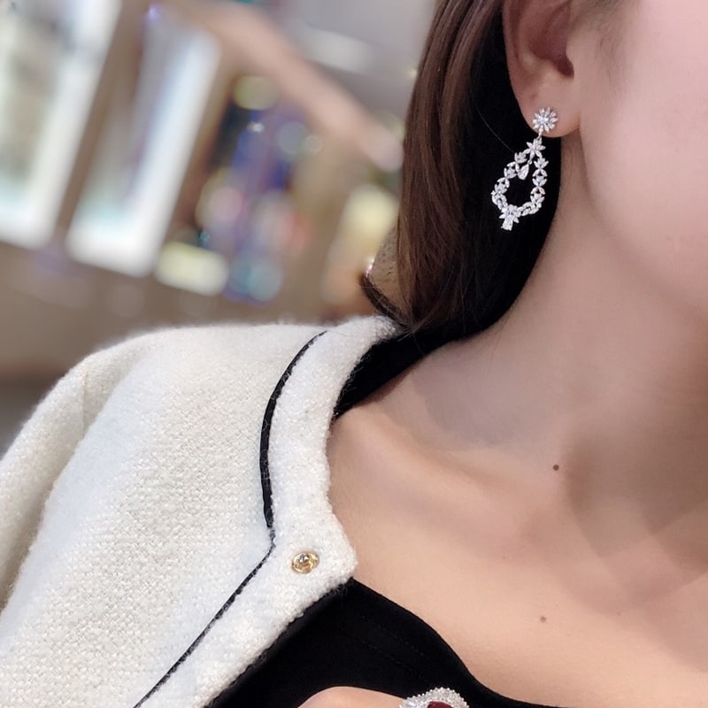 14k Gold 2.00 Ct Natural H Diamond Earrings - 7