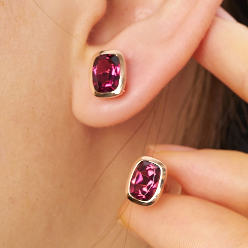 14k Gold 2.87 Ct Natural Tourmaline Earrings - 3