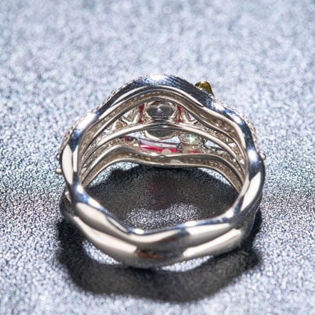 14k Gold 1.99 Ctw Natural Ruby & Diamond Ring - 5