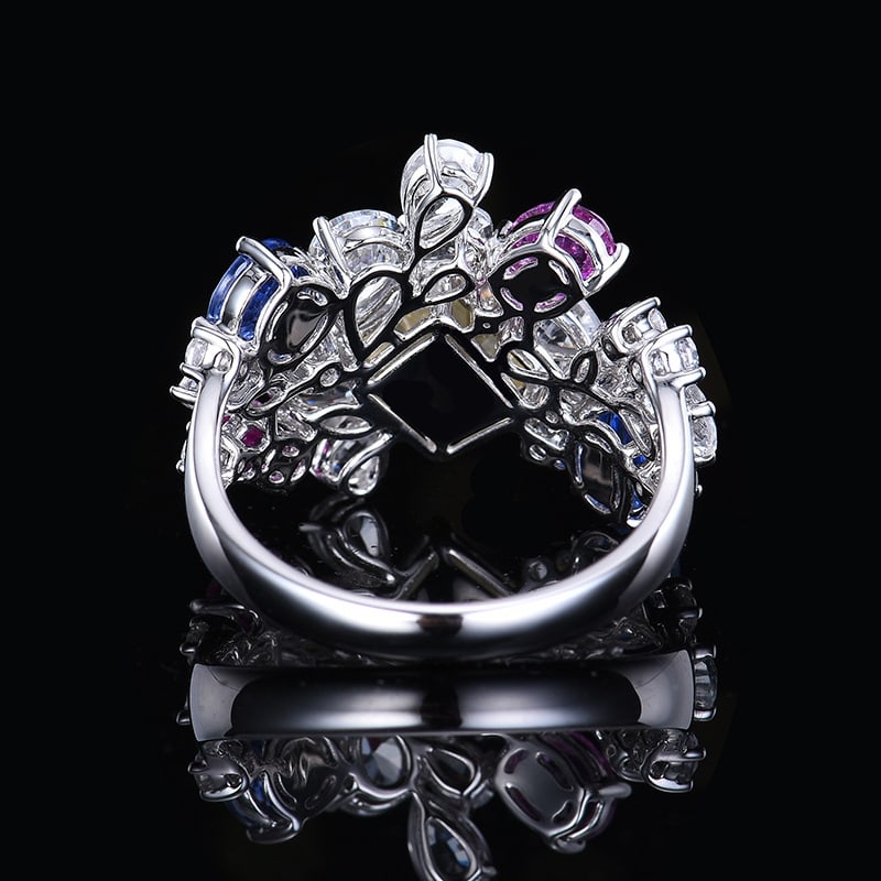 14k Gold 6.07 Ctw Natural Sapphire & Sapphire Ring - 3