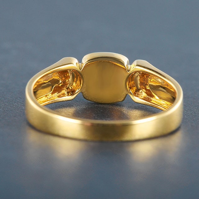 14k Gold 0.89 Ctw Vivid Green Natural Emerald & Diamond Ring - 5