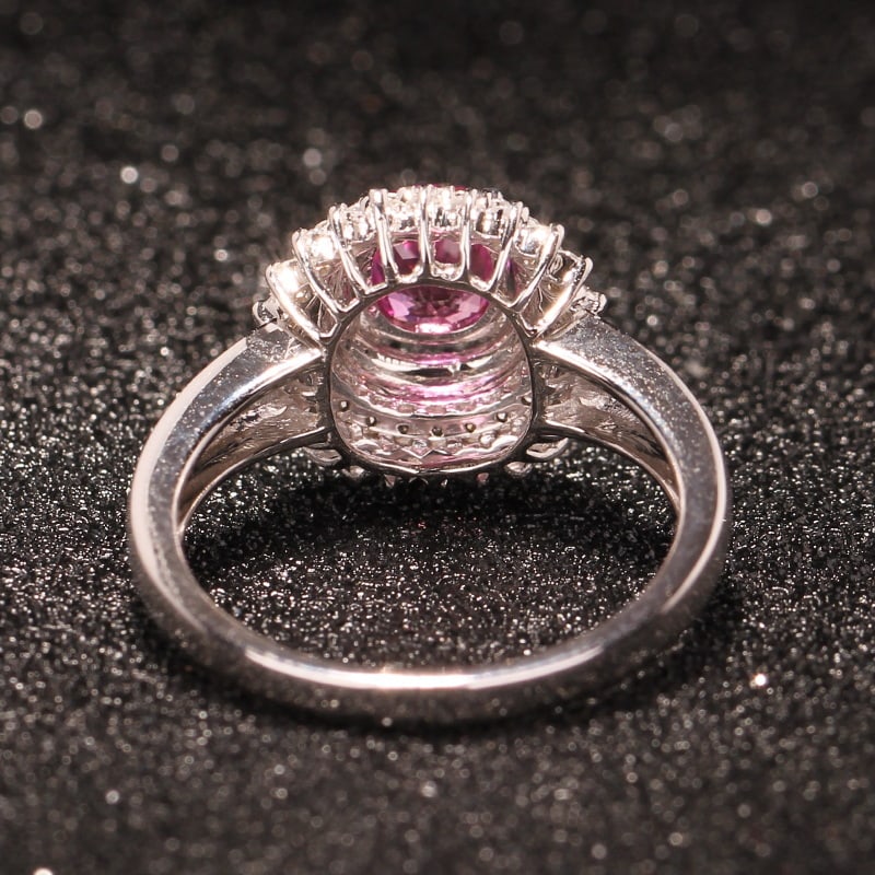 14k Gold 1.08 Ctw Natural Sapphire & Diamond Ring - 2