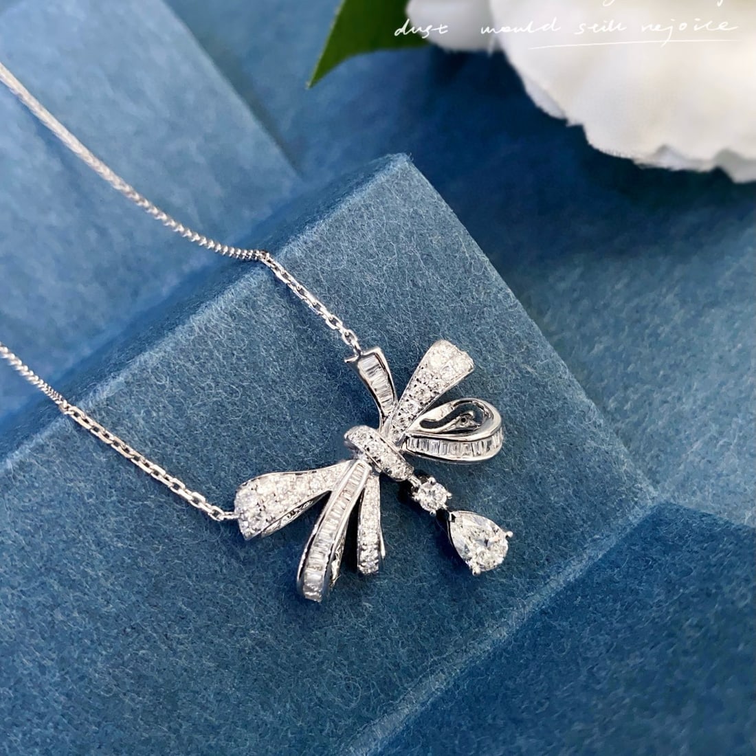 Gia Certified 14k Gold 0.79 Ctw Natural H Vvs2 Pear Diamond Necklace - 4