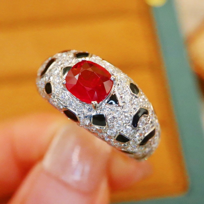 14k Gold 2.24 Ctw Natural Ruby & Diamond Ring - 2