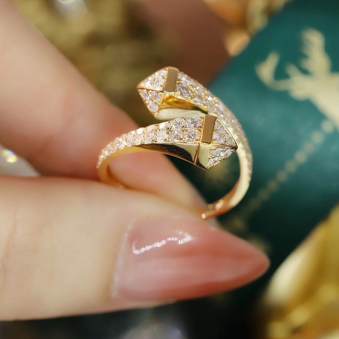 14k Gold 1 Ct Natural H Diamond Ring - 5