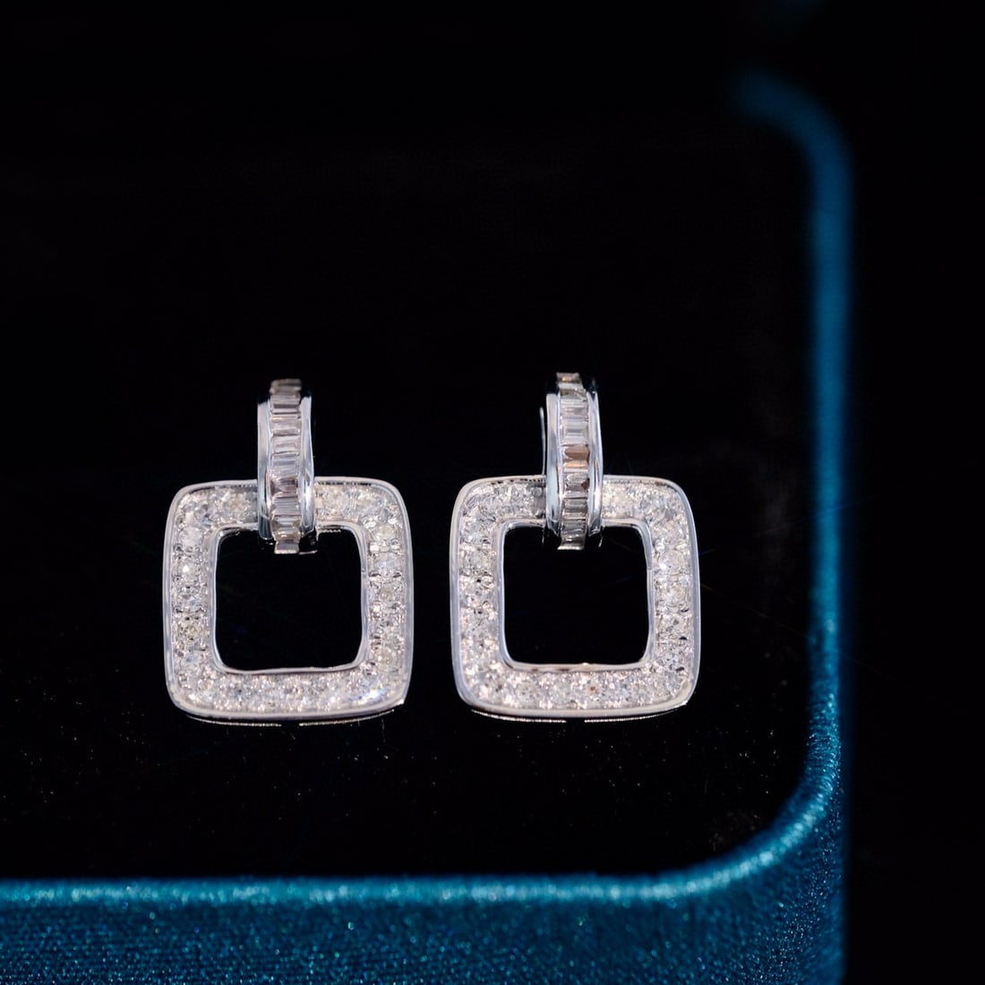 14k Gold 0.45 Ct Natural H Diamond Earrings - 2