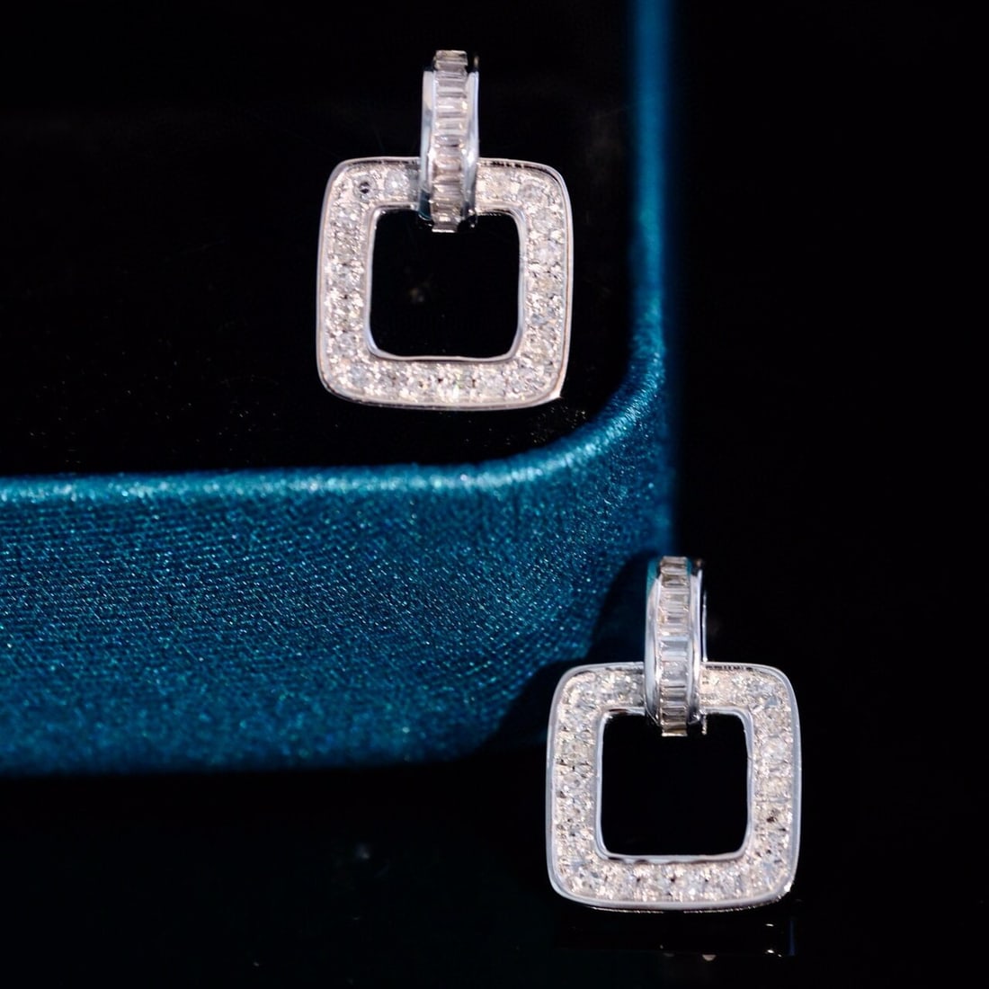 14k Gold 0.45 Ct Natural H Diamond Earrings - 3