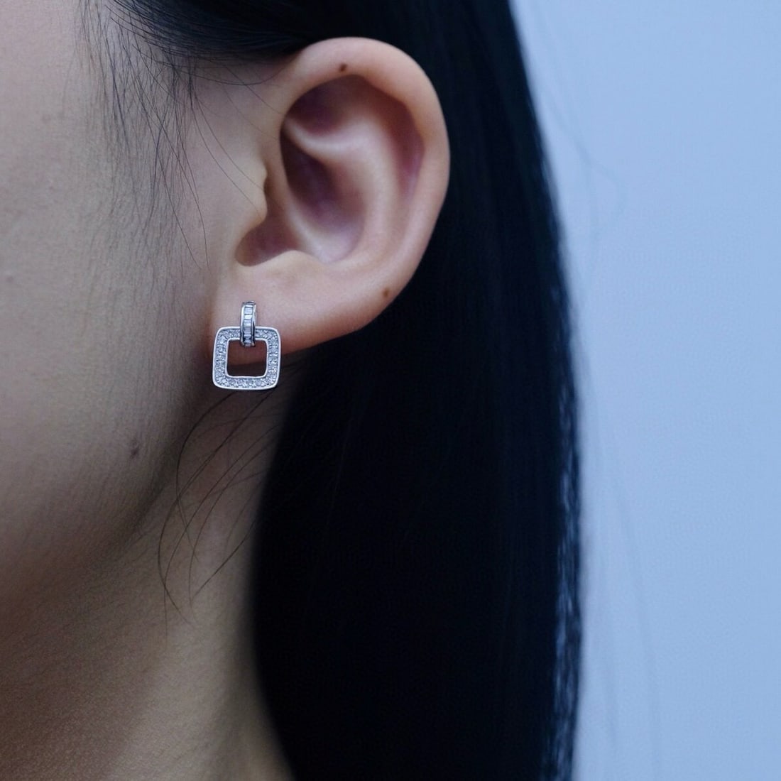 14k Gold 0.45 Ct Natural H Diamond Earrings - 6