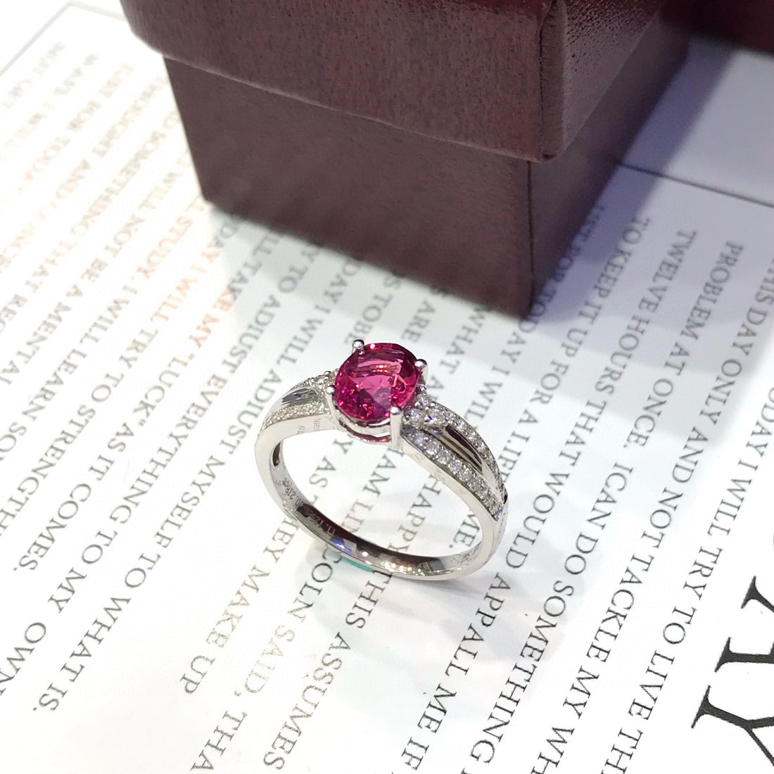 14k Gold 1.34 Ctw Natural Tourmaline & Diamond Ring - 2