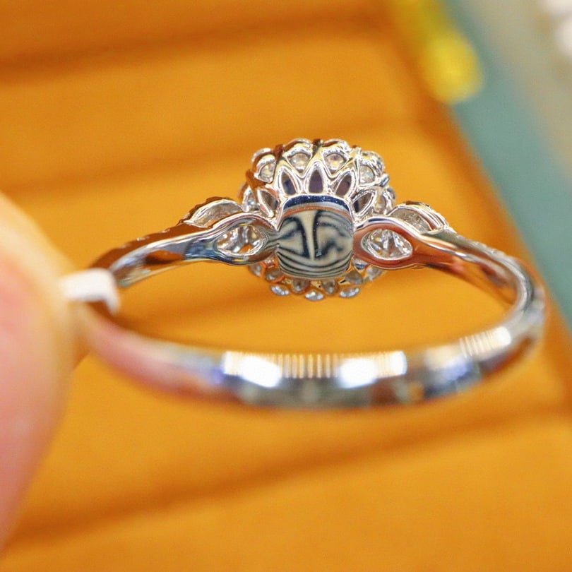 14k Gold 1.59 Ctw Natural Sapphire & Diamond Ring - 4