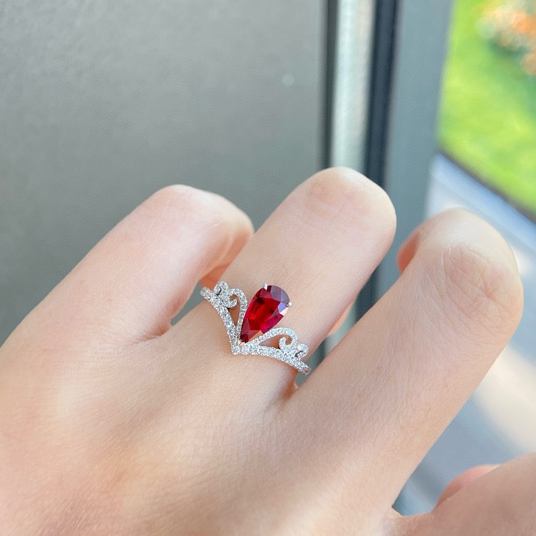 14k Gold 1.41 Ctw Natural Ruby & Diamond Ring - 3