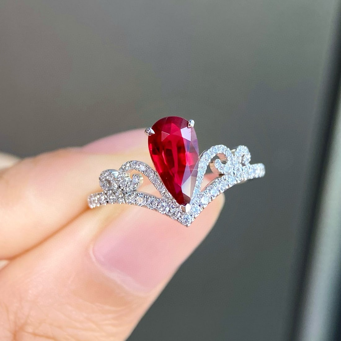 14k Gold 1.41 Ctw Natural Ruby & Diamond Ring - 4