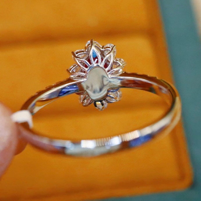 14k Gold 1.48 Ctw Natural Ruby & Diamond Ring - 4