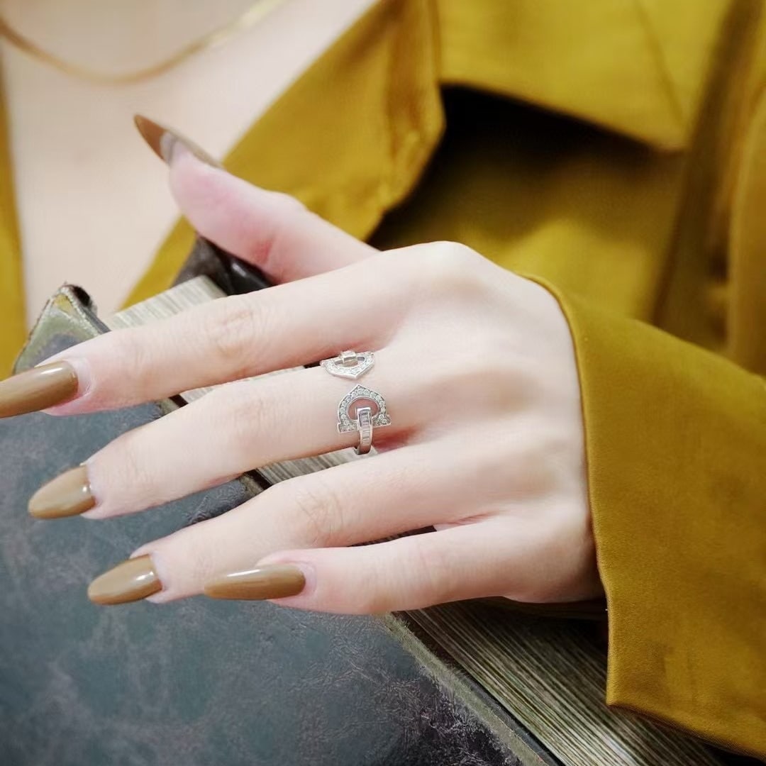 14k Gold 0.35 Ct Natural H Diamond Ring - 5