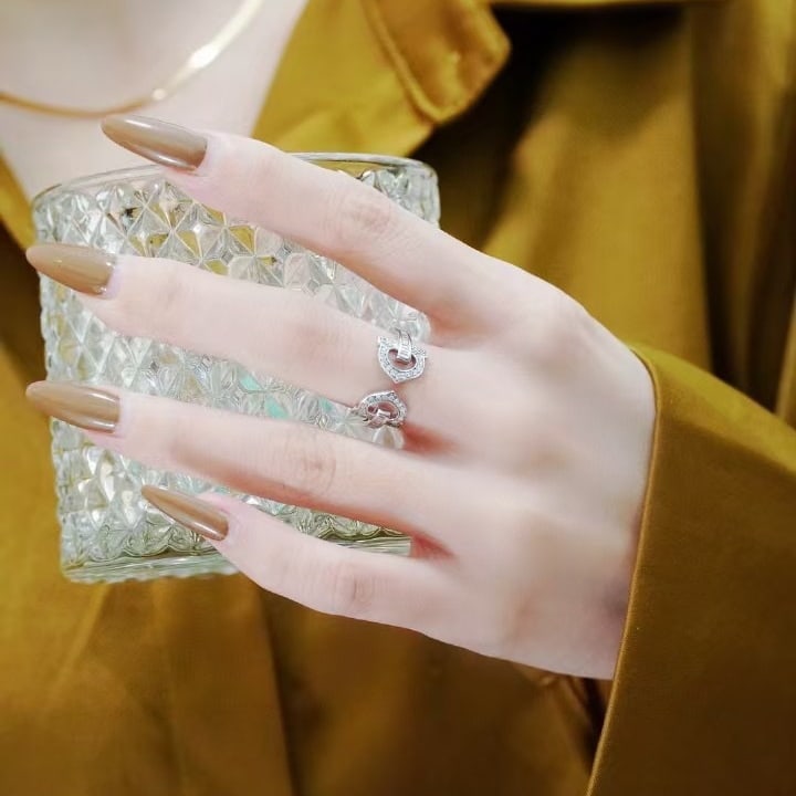 14k Gold 0.35 Ct Natural H Diamond Ring - 6