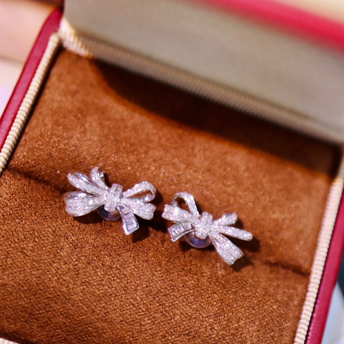 14k Gold 0.32 Ct Natural H Diamond Earrings - 6