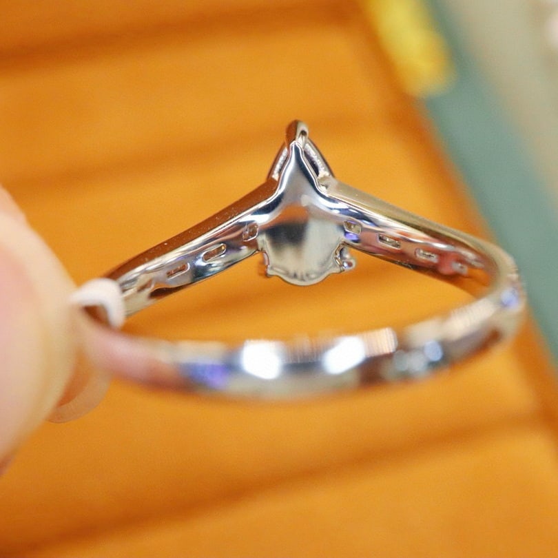 14k Gold 1.30 Ctw Natural Sapphire & Diamond Ring - 4