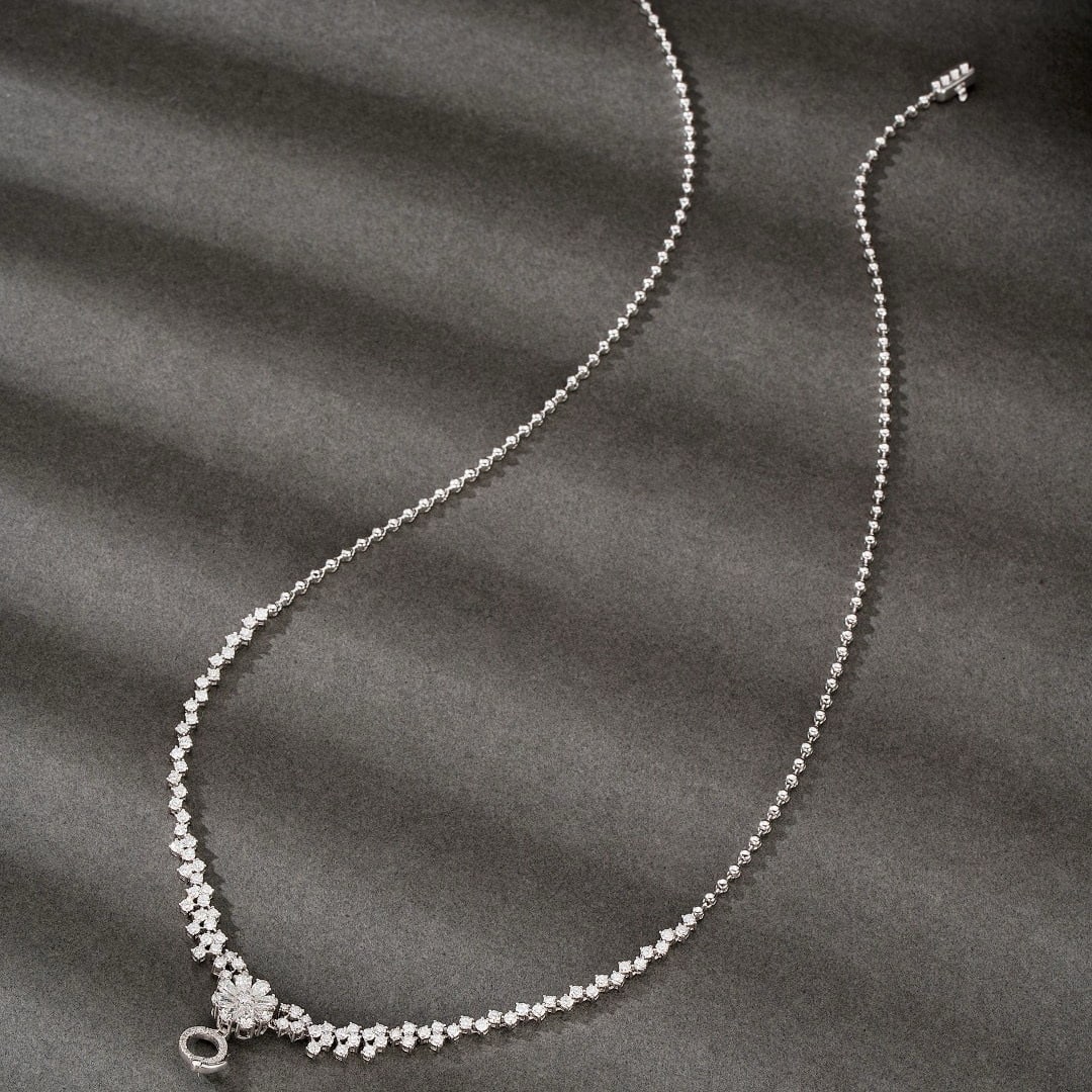 14k Gold 2.38 Ctw Natural H Diamond Necklace - 2