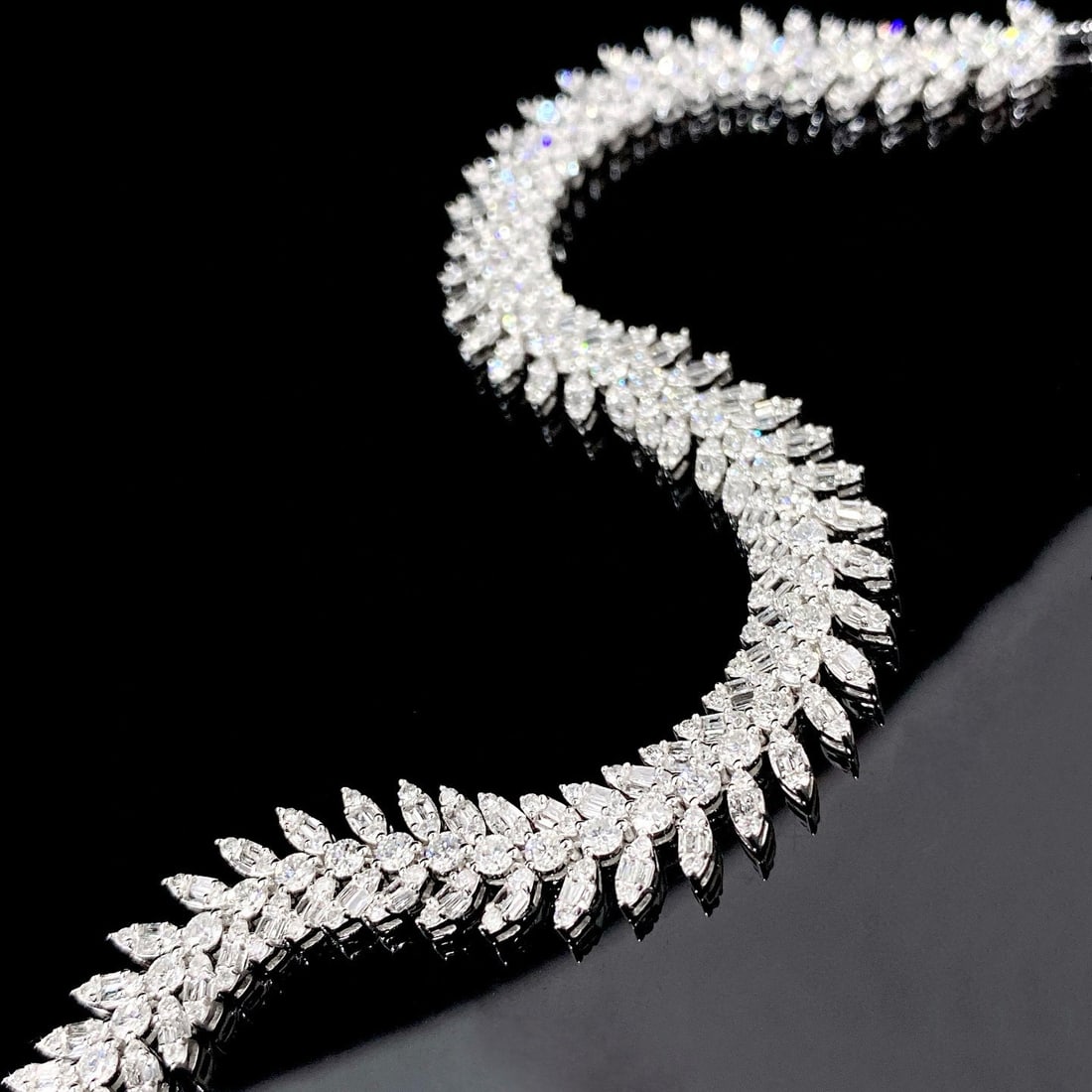 14k Gold 4.5 Ct Natural H Diamond Bracelet - 2