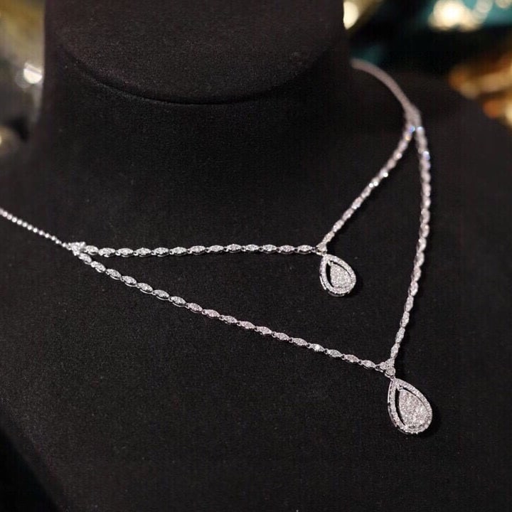 14k Gold 2 Ct Natural H Diamond Necklace - 2