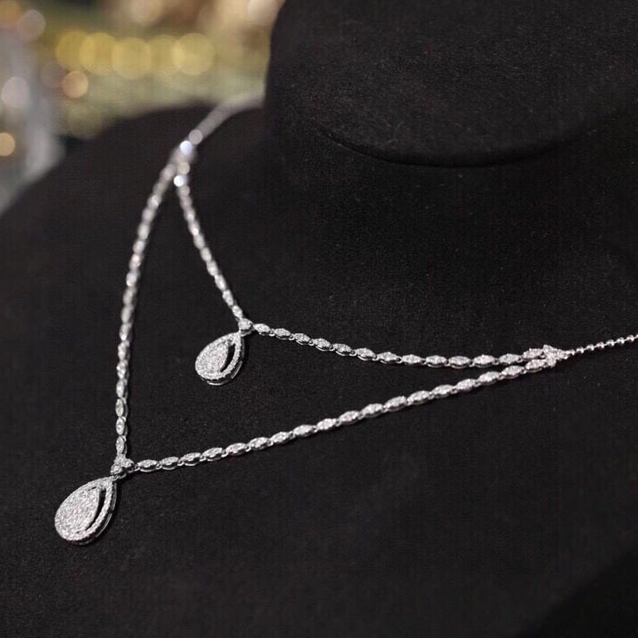 14k Gold 2 Ct Natural H Diamond Necklace - 3