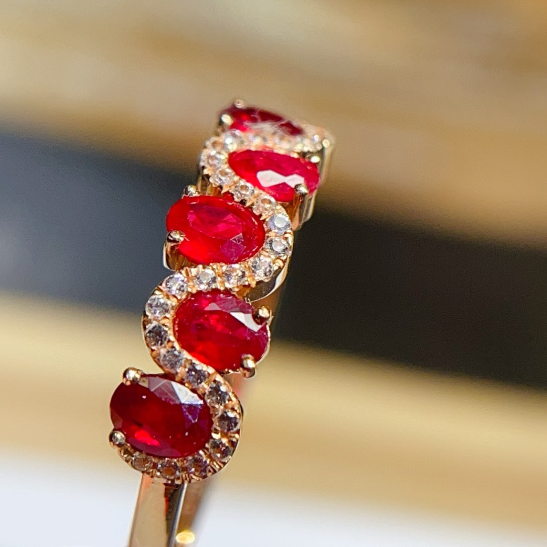 14k Gold 1.68 Ct Natural Ruby & Sapphire Ring - 2