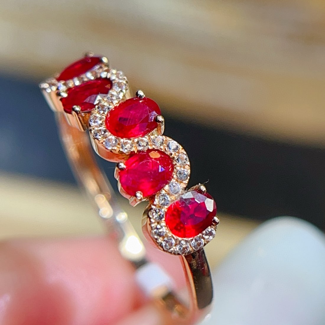 14k Gold 1.68 Ct Natural Ruby & Sapphire Ring - 3