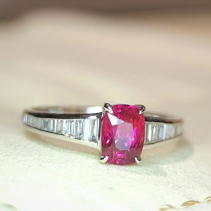 14k Gold 1.43 Ctw Natural Sapphire & Diamond Ring - 3