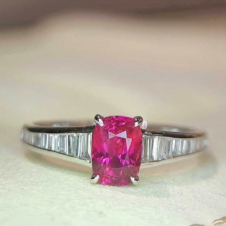 14k Gold 1.43 Ctw Natural Sapphire & Diamond Ring - 5