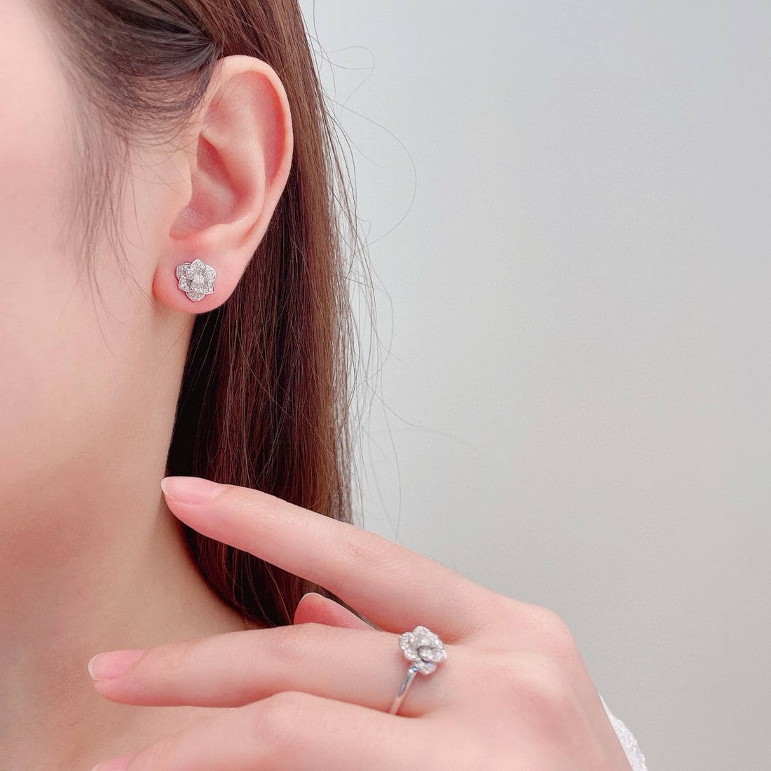 14k Gold 0.35 Ctw Natural H Diamond Earrings - 2