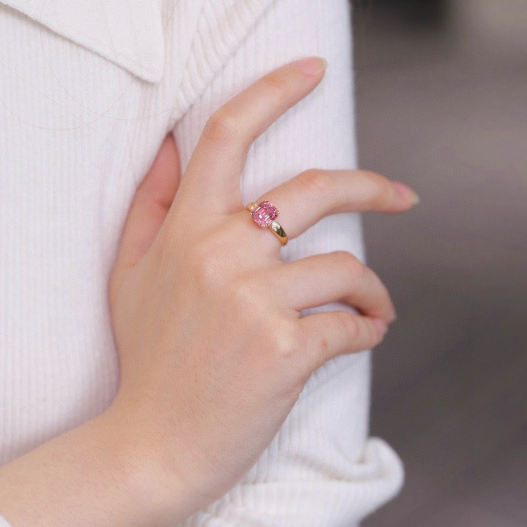 14k Gold 2.85 Ctw Natural Tourmaline & Diamond Ring - 3