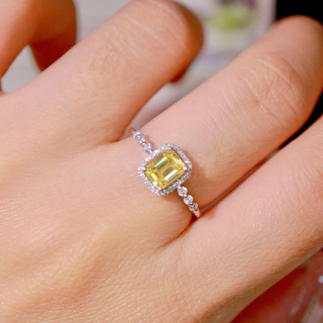 14k Gold 1.16 Ctw Natural Sapphire & Diamond Ring - 6