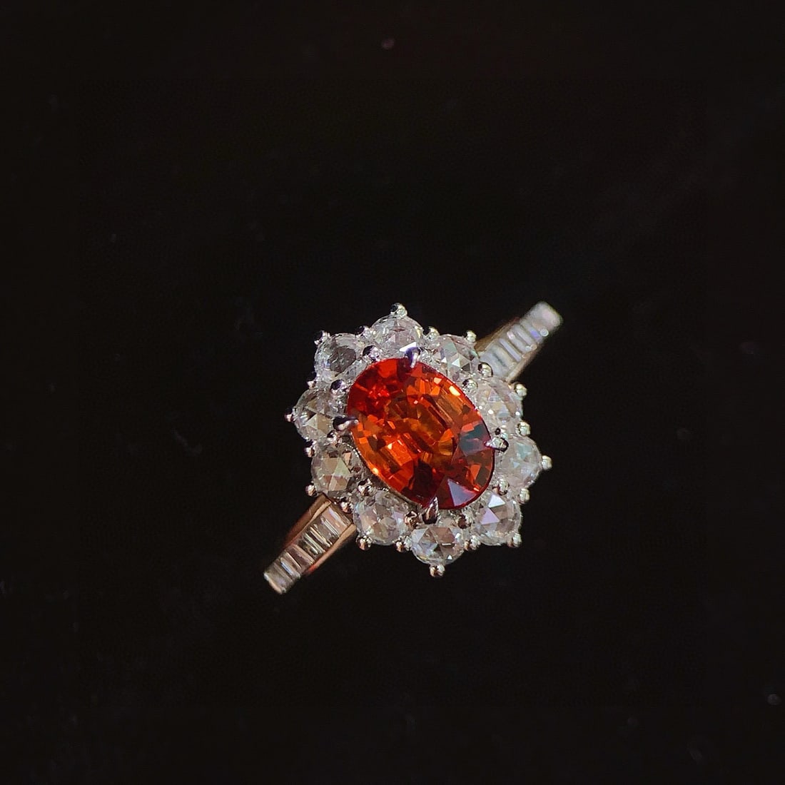 14k Gold 1.38 Ctw Natural Sapphire & Diamond Ring - 2