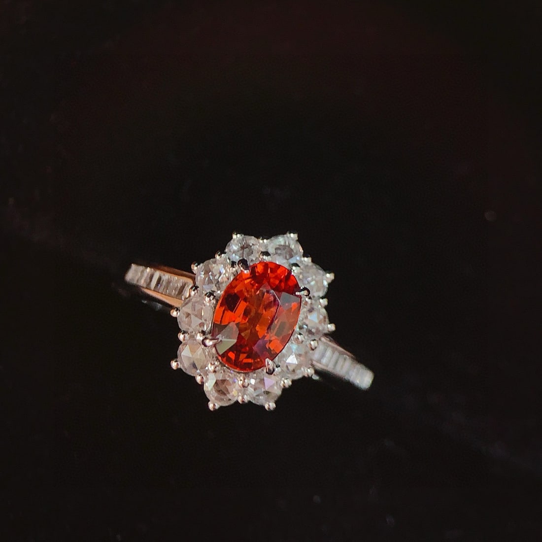 14k Gold 1.38 Ctw Natural Sapphire & Diamond Ring - 6