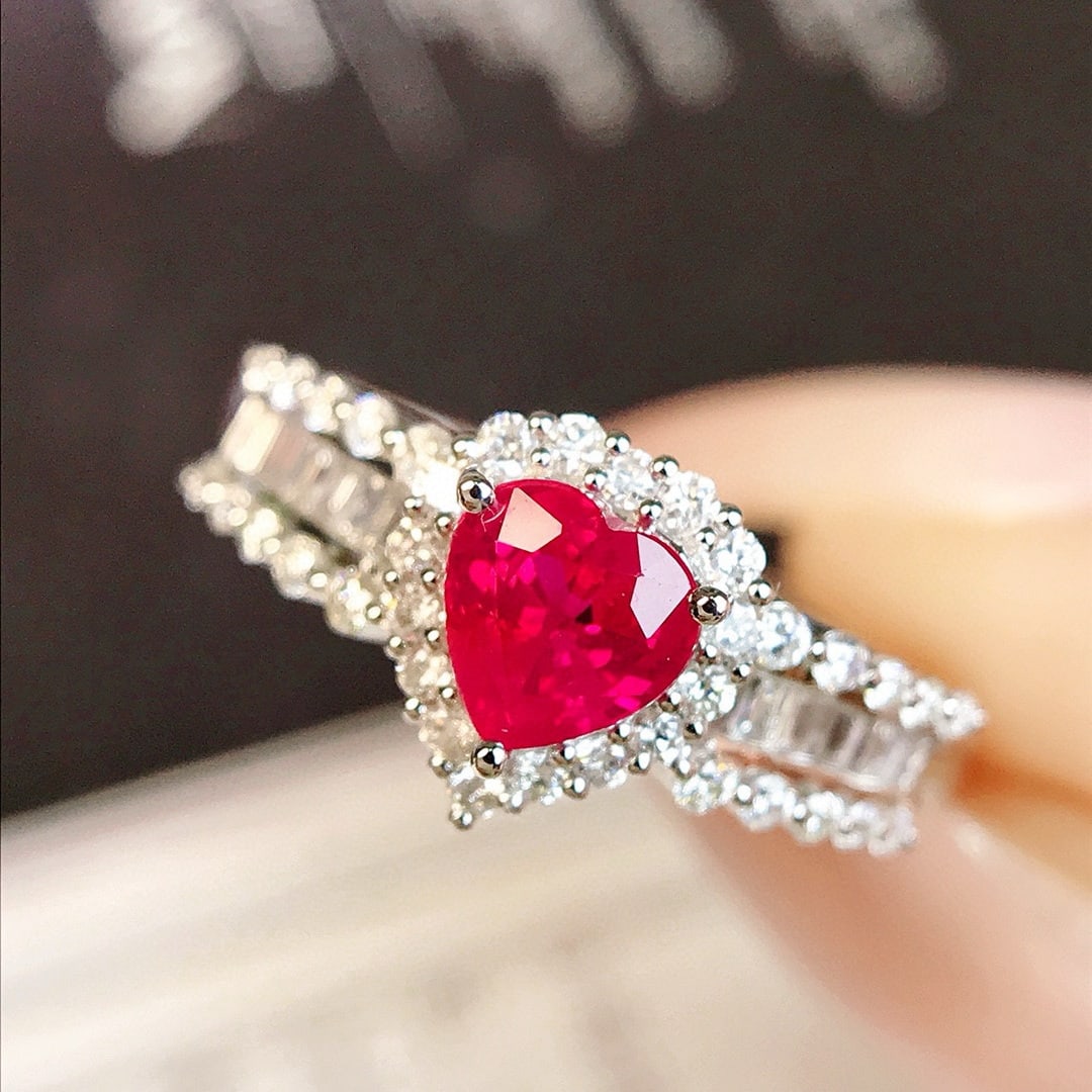 14k Gold 1.03 Ctw Natural Sapphire & Diamond Ring - 2