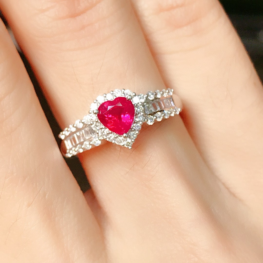 14k Gold 1.03 Ctw Natural Sapphire & Diamond Ring - 4