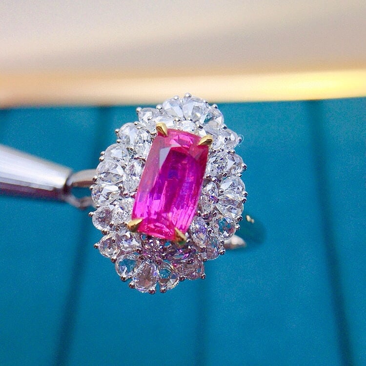 14k Gold 2.35 Ctw Natural Ruby & Diamond Ring/pendant( Without Chain ) - 2