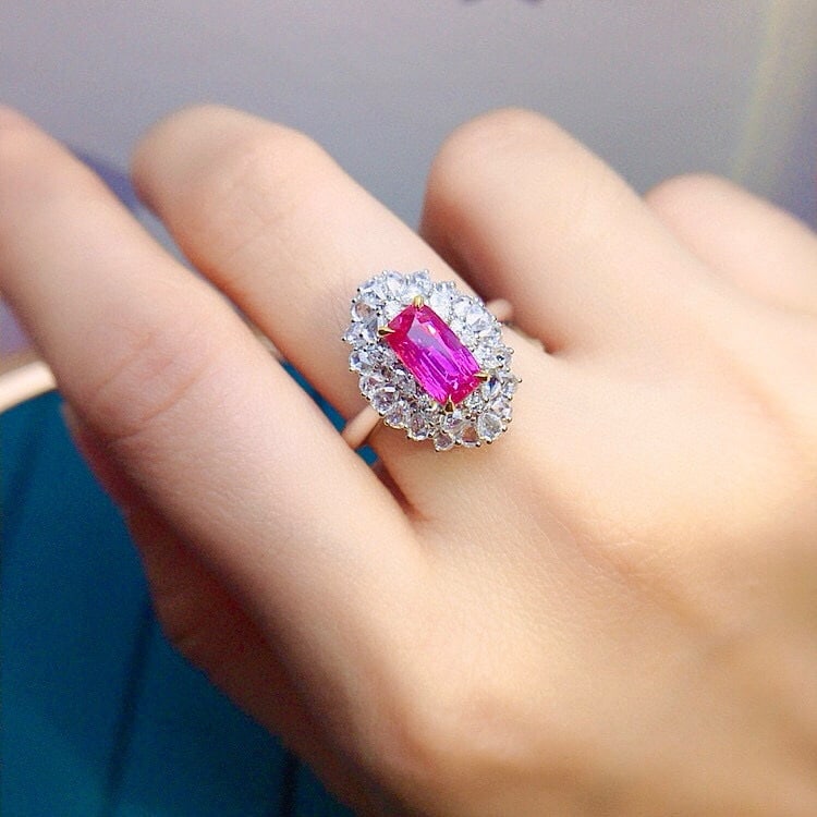 14k Gold 2.35 Ctw Natural Ruby & Diamond Ring/pendant( Without Chain ) - 7