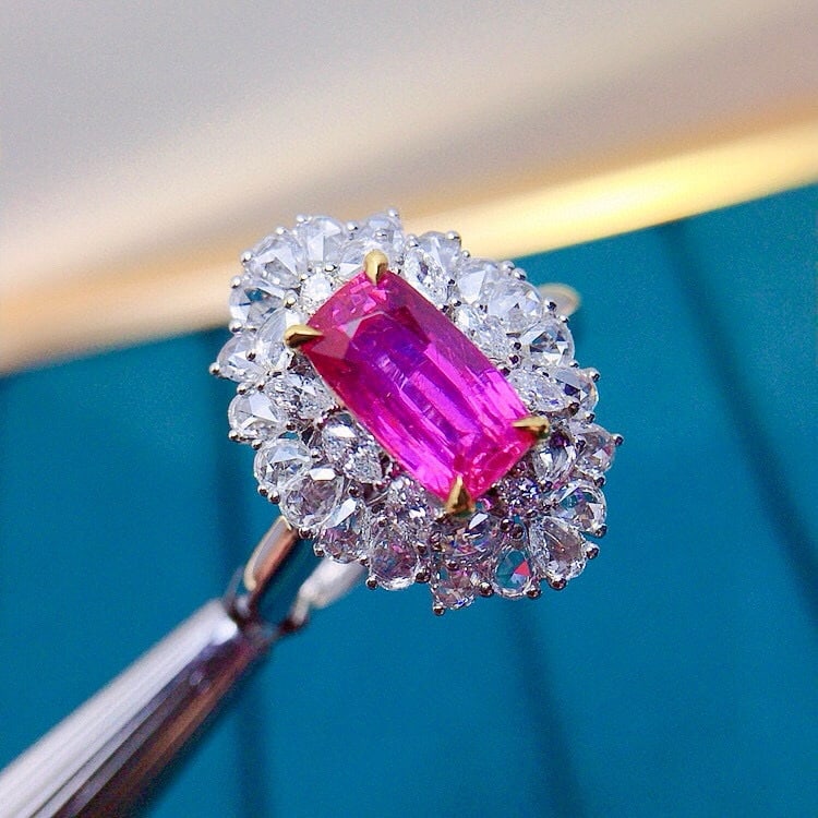 14k Gold 2.35 Ctw Natural Ruby & Diamond Ring/pendant( Without Chain ) - 8