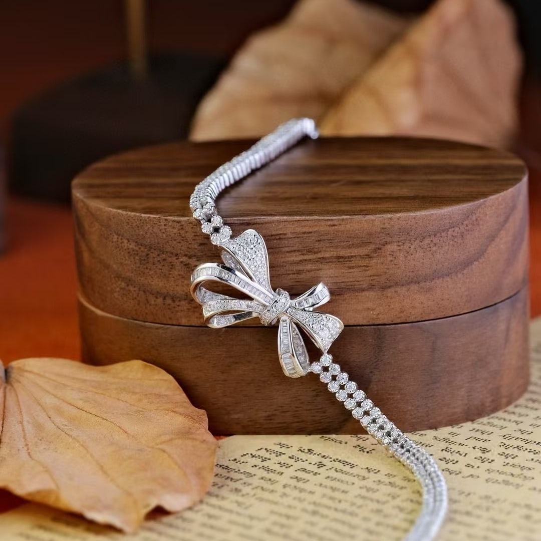 14k Gold 1.8 Ct Natural H Diamond Bracelet - 6