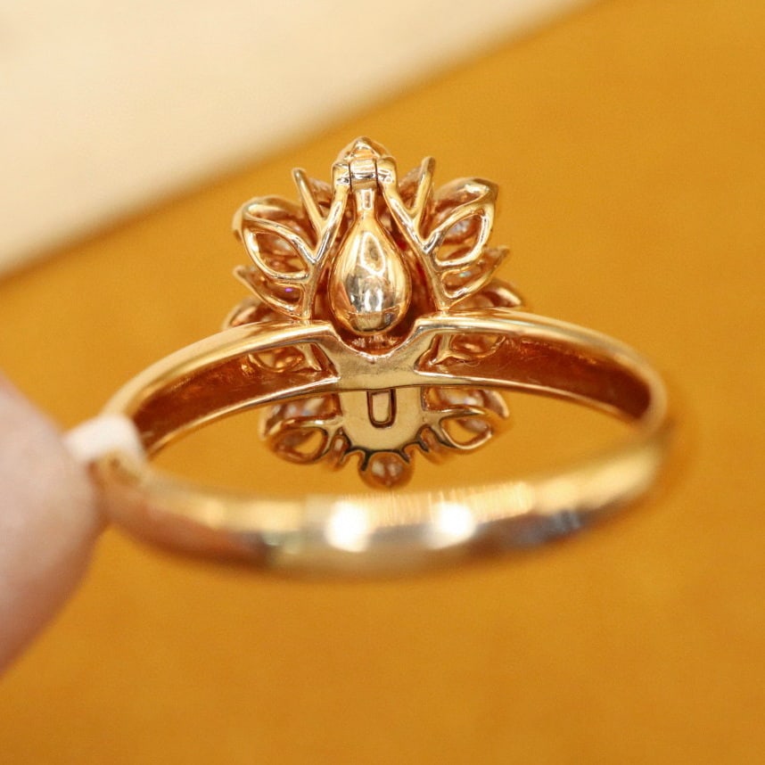 14k Gold 1.80 Ctw Natural Ruby & Diamond Ring/pendant( Without Chain ) - 6