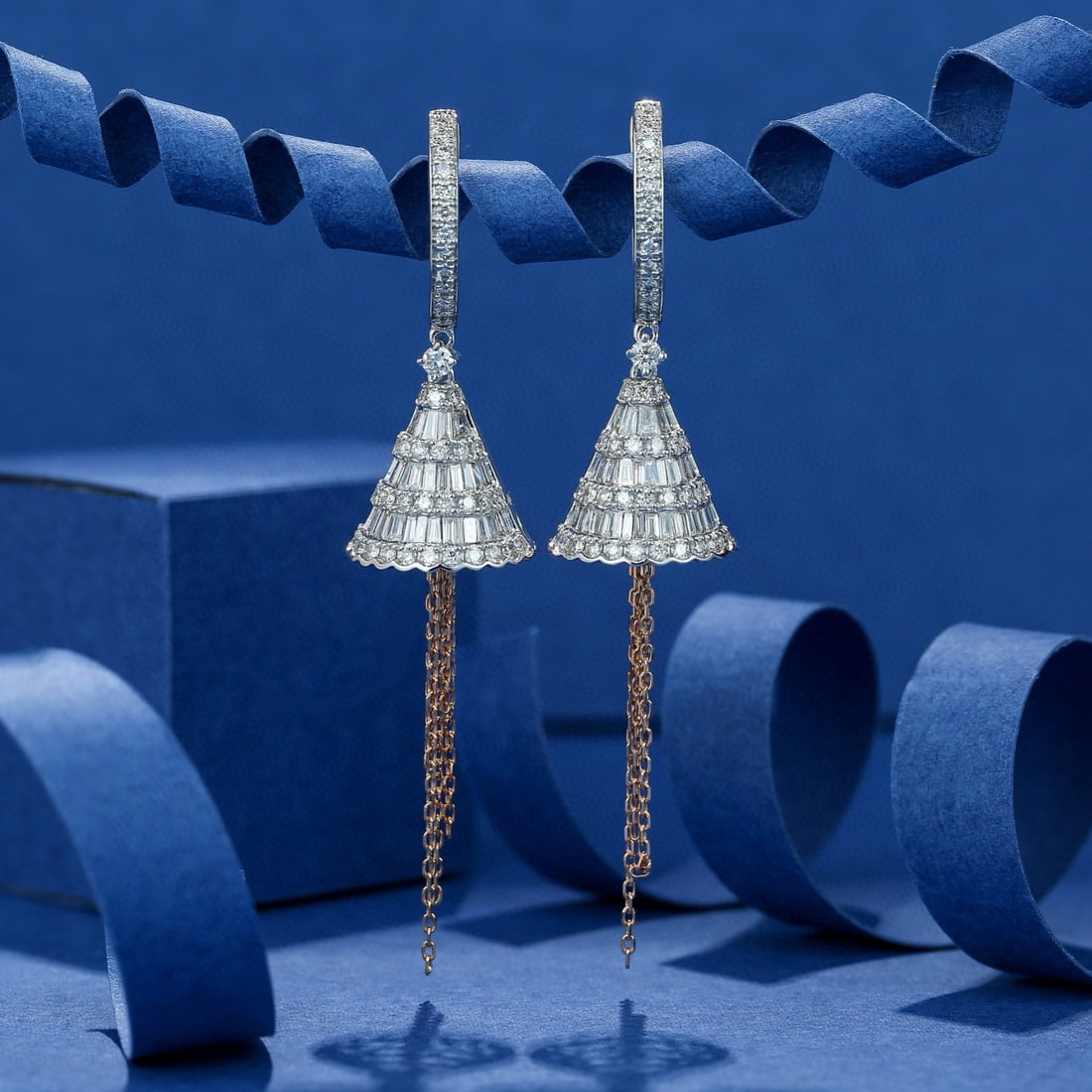 14k Gold 1.38 Ctw Natural H Diamond Earrings - 2