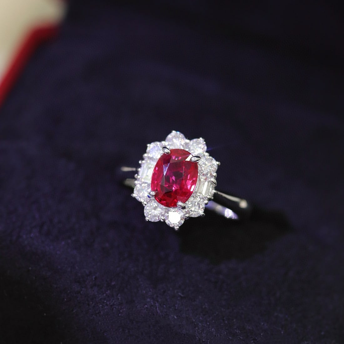 14k Gold 1.85 Ctw Natural Ruby & Diamond Ring - 7