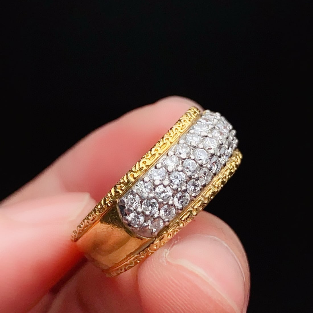 14k Gold 1.00 Ct Natural H Diamond Ring - 4
