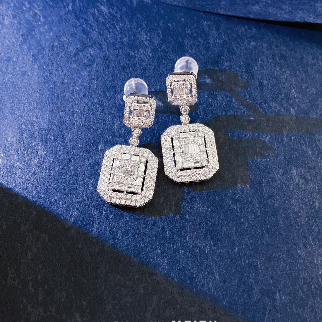 14k Gold 1.2 Ct Natural H Diamond Earrings - 4