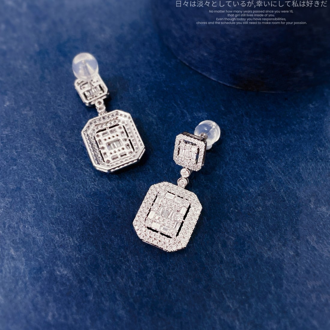 14k Gold 1.2 Ct Natural H Diamond Earrings - 6