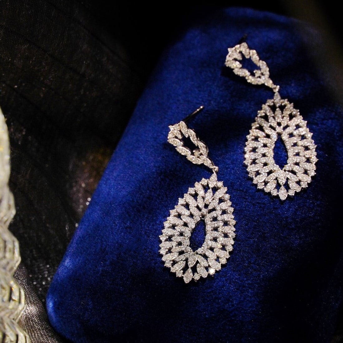 14k Gold 1.2 Ct Natural H Diamond Earrings - 2